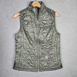 Sun Mountain Vest Women M Green Wind Wear Collection 37.5 Technology Lightweight